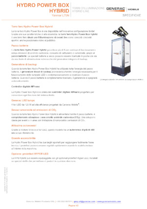 Светлинни кули Generac Mobile Hydro Power Box Hybrid