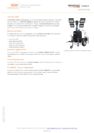 Светлинни кули Generac Mobile iQ 20