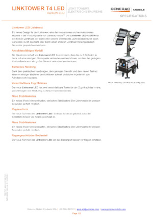 Светлинни кули Generac Mobile Linktower T4 LED