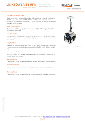 Светлинни кули Generac Mobile Linktower T4 UFO