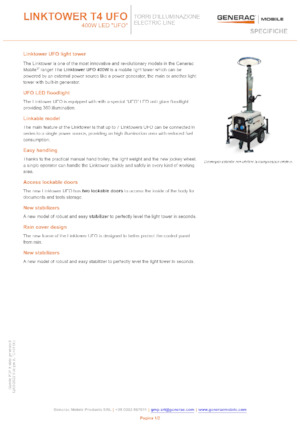 Светлинни кули Generac Mobile Linktower T4 UFO