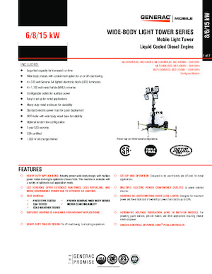 Светлинни кули Generac Mobile MLT4060KV