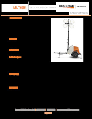 Светлинни кули Generac Mobile MLT6 SK