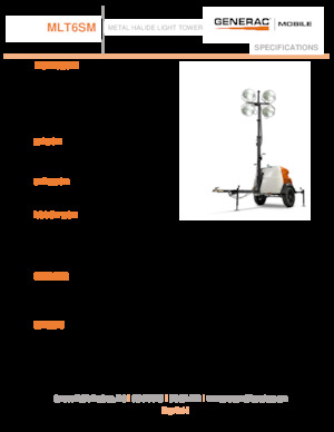 Светлинни кули Generac Mobile MLT6 SM