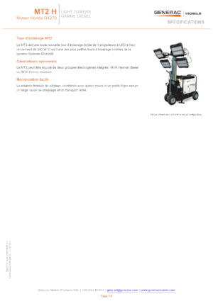 Светлинни кули Generac Mobile MT 2 Y