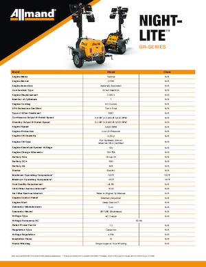 Светлинни кули Allmand Night-Lite GL series