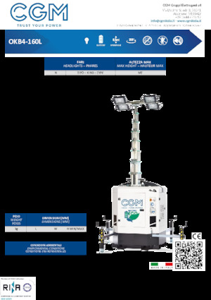 Светлинни кули CGM OKB4-160L