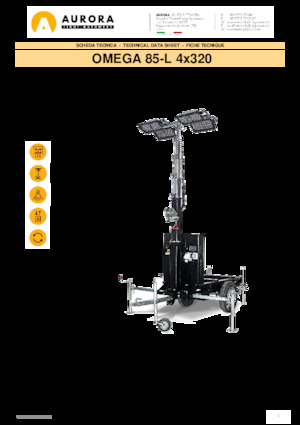 Светлинни кули Aurora Omega 85-L 4x320