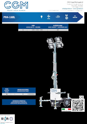 Светлинни кули CGM PR4-160L CX5000