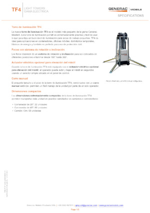 Светлинни кули Generac Mobile TF 4