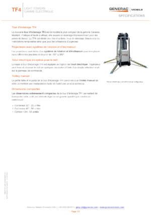 Светлинни кули Generac Mobile TF 4