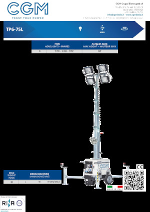 Светлинни кули CGM TP6-75L