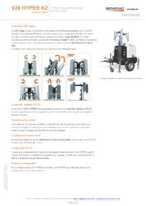 Светлинни кули Generac Mobile V 20 Hyper K2