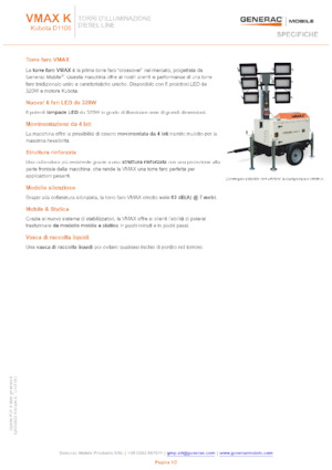 Светлинни кули Generac Mobile VMAX