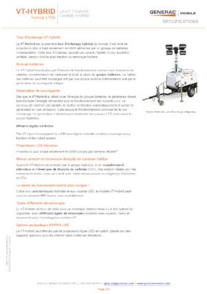 Светлинни кули Generac Mobile VT-Hybrid