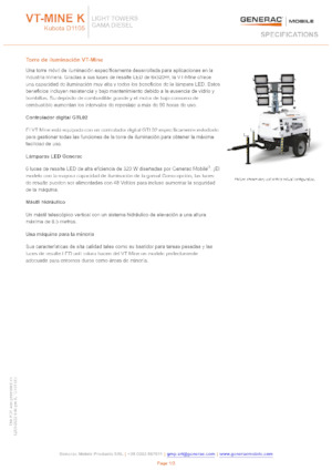 Светлинни кули Generac Mobile VT-MINE K