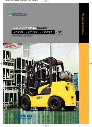 Челни мотокари, пропан-бутан Hyundai 25 L 7