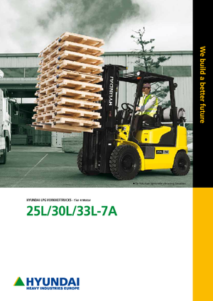 Челни мотокари, пропан-бутан Hyundai 33L-7A