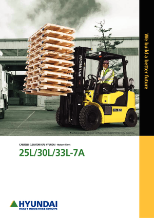 Челни мотокари, пропан-бутан Hyundai 33L-7A