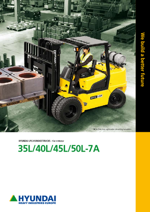 Челни мотокари, пропан-бутан Hyundai 50L-7A