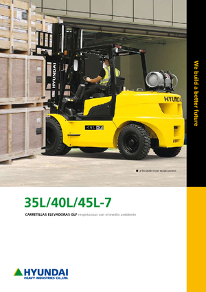 Челни мотокари, пропан-бутан Hyundai 35 L 7