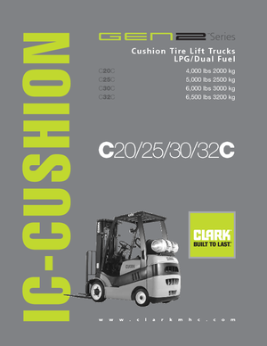 Челни мотокари, пропан-бутан Clark C20 C