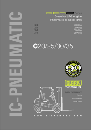 Челни мотокари, пропан-бутан Clark C30 L