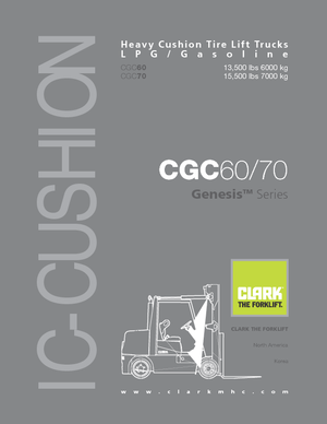 Челни мотокари, пропан-бутан Clark CGC 60