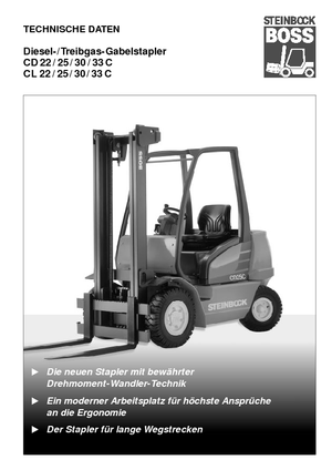 Челни мотокари, пропан-бутан Steinbock CL 33 C