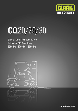 Челни мотокари, пропан-бутан Clark CQ 30 L