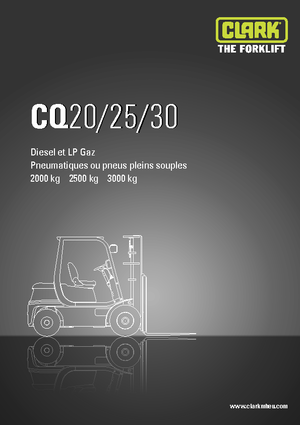 Челни мотокари, пропан-бутан Clark CQ 30 L