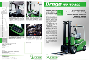 Челни мотокари, пропан-бутан Cesab Drago 180
