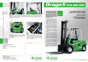 Челни мотокари, пропан-бутан Cesab Drago 300 H