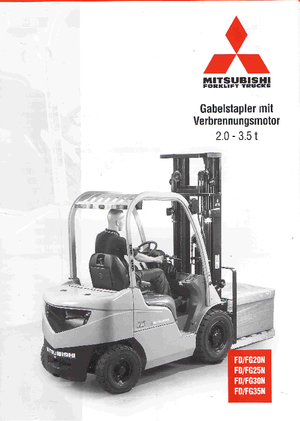 Челни мотокари, пропан-бутан Mitsubishi FG20N