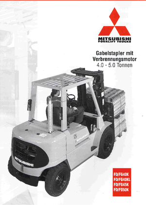 Челни мотокари, пропан-бутан Mitsubishi FG 45 K