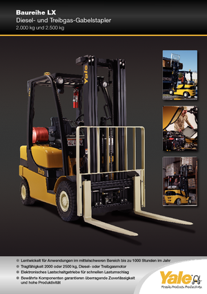 Челни мотокари, пропан-бутан Yale GLP 25 LX