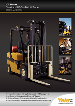 Челни мотокари, пропан-бутан Yale GLP 25 LX