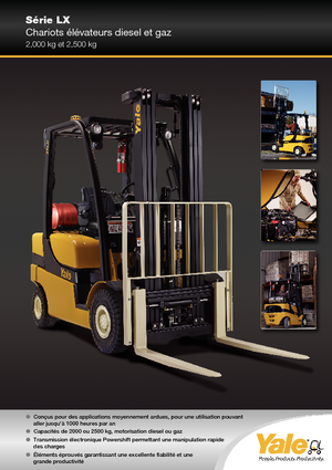 Челни мотокари, пропан-бутан Yale GLP 25 LX