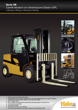 Челни мотокари, пропан-бутан Yale GLP 50VX Value