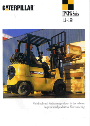 Челни мотокари, пропан-бутан Caterpillar GP 18 K