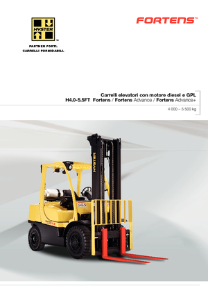 Челни мотокари, пропан-бутан Hyster H4.0FT5