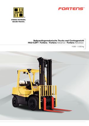 Челни мотокари, пропан-бутан Hyster H4.0FT5