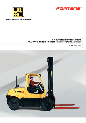 Челни мотокари, пропан-бутан Hyster H 7.0 FT