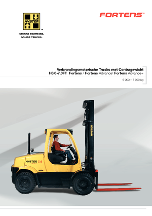 Челни мотокари, пропан-бутан Hyster H 7.0 FT
