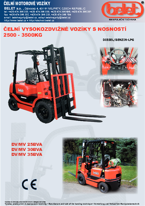 Челни мотокари, пропан-бутан Belet MV 30 BVB