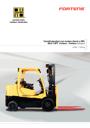 Челни мотокари, пропан-бутан Hyster S6.0FT