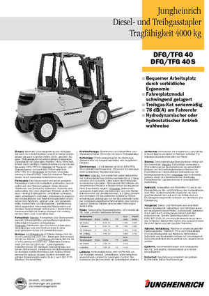 Челни мотокари, пропан-бутан Jungheinrich TFG 40 CK