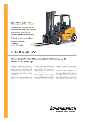 Челни мотокари, пропан-бутан Jungheinrich TFG 550