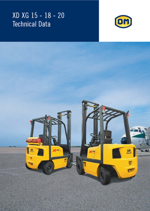 Челни мотокари, пропан-бутан OM XG 18