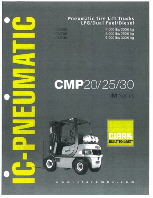 Челни вилични мотокари, дизелови Clark CMP 25 L